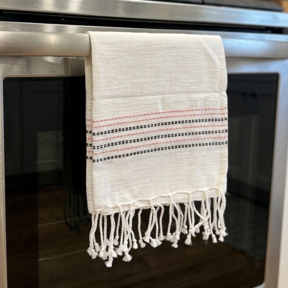 Artisan Hand-Woven Fringed Hand Towel